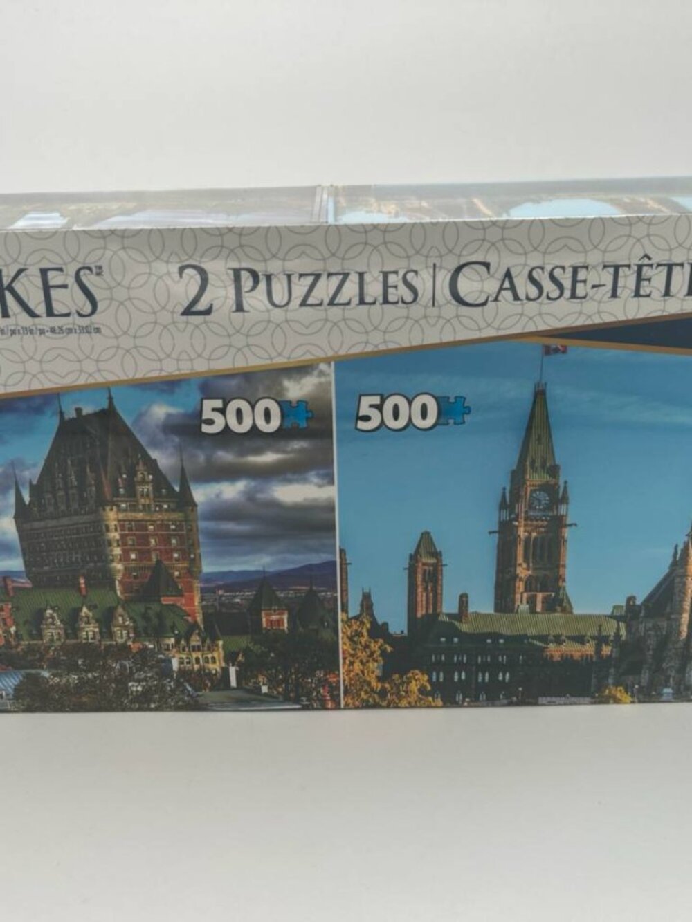 Keepsakes 2 Pack Jigsaw Puzzles 500 Pc Canada Landmark Quebec Ottawa Sealed